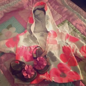 3-6mo Spring Hoodie and shoes